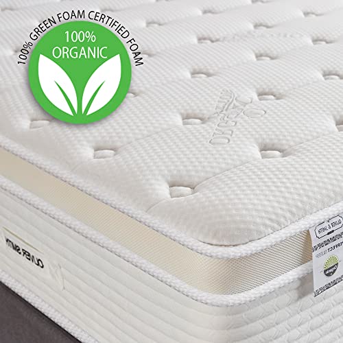 Oliver & Smith Twin Mattress- 14 Inch Hybrid Twin Size Mattress with Pocketed Coil Spring with High Density & Comfort Cold Foam- Eco-Friendly, Breathable Mattress Twin Size- Firm Mattress