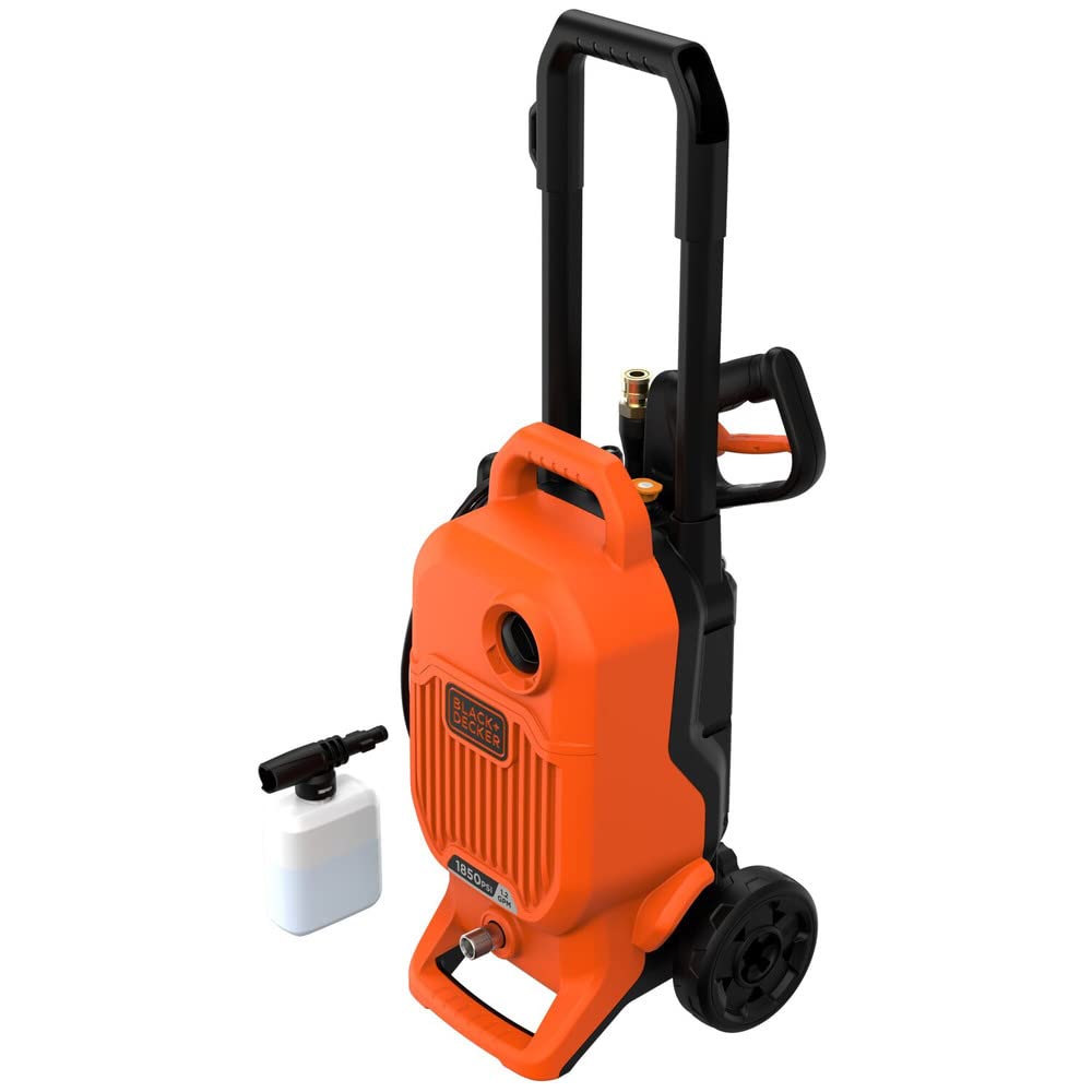 BLACK+DECKER Electric Pressure Washer, Cold Water, 1850 PSI, 1.2 GPM (BEPW1850) BLACK+DECKER