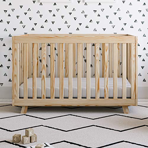 Storkcraft Beckett 3-in-1 Convertible Crib (Natural) – Converts from Baby Crib to Toddler Bed and Daybed, Fits Standard Full-Size Crib Mattress, - WoodArtSupply