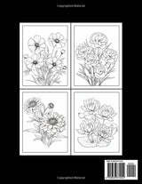 30 Blooming Flowers: A Large Print Adult Coloring Book for Stress Relief and Relaxation: Floral Patterns for a Calming and Creative Escape WoodArtSupply