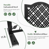 Metal Privacy Screen Outdoor 40"×20" Freestanding Decorative Privacy Panels for Balcony Garden or Backyard Outdoor Room Divider for Patio XOCUWU