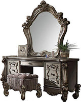 Acme Versailles Vanity Stool in Antique Platinum ACME Furniture
