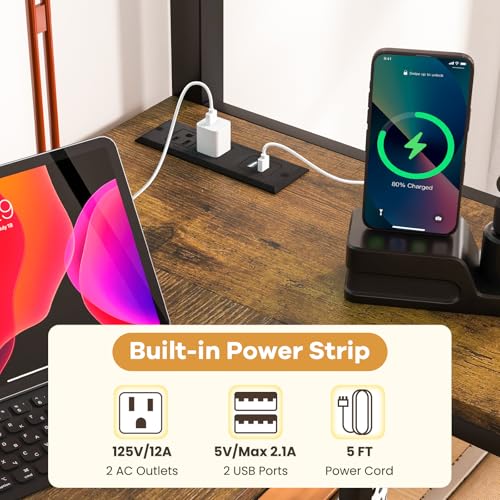 Giantex Twin Loft Bed with L-Shaped Desk, Metal Loft Bed Frame with LED Lights, Charging Station & 3 Storage Shelves, Safety Guardrail & Ladder, Loft Bed for Teens Juniors, No Box Spring Needed, Black Giantex