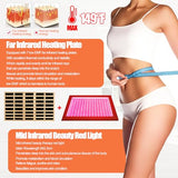 3 Person Sauna Outdoor Sauna Far Infrared Saunas Ultra Low EMF Infrared Sauna for Home 1950W 20Amps Indoor Sauna Mahogany Wooden Sauna Spa with Beauty Red Light, Foldable Seat, Headrest, 0-5mG SALUSHEAT