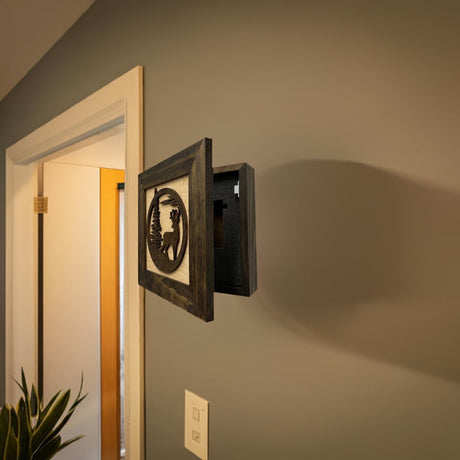 Hidden Gun Cabinet Buck in Nature - Concealed Gun Safe To Securely Store Your Gun by Bellewood Designs Bellewood Designs