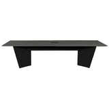 Regency Conference Room Table, 10 ft, Ash Grey/Black Regency