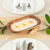 Restaurantware-Coco Casa 9.1 x 5.5 x 2 Inch Wood Dough Bowl Candle, 1 Hand Poured Bread Bowl Candle - Vanilla Fragrance, Double Wax Blend, Soy Wax Scented Candle, Wooden Wick Restaurantware