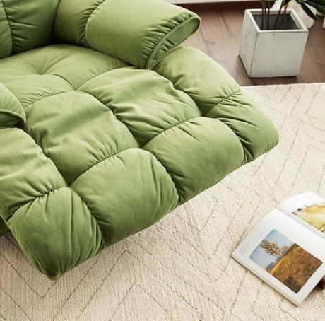SITJOY Oversized Power Swivel Rocker Recliner Chair, Overstuffed Extra Wide Rocking Chair for Big and Tall, Glider Recliner Nursery Chair, Soft Breathable Fabric in Green, Manual SITJOY