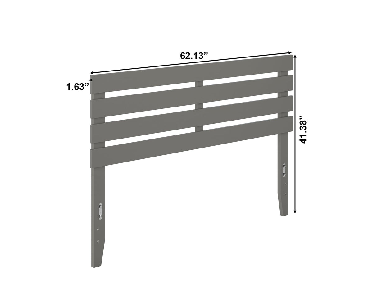 AFI, Oxford Headboard, Queen with Attachable USB Charger, Gray AFI