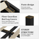 AILUNWALL Floating Bed Frame Full with LED Light, Upholstered Queen Bed Frame with Headboard, Solid Wood Slats Support, Noise-Free, Easy Assembly, No Box Spring Needed (Black, Full) AILUNWALL