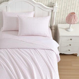Laura Ashley Kids - Twin XL Sheet Set, Soft & Wrinkle-Resistant Toddler Bedding Set, Deep Pockets, Girl Bed Sheets with Matching Fitted Sheet & Pillowcase (Sweet Lady Bugs Pink) Laura Ashley