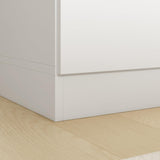 Homsee White 4-Door Wardrobe Armoire Wooden Closet with 2 Drawers, 6 Storage Cubes and 2 Hanging Rods, Large Storage Cabinet for Bedroom, White (63”L x 18.9”W x 70.9”H) Homsee