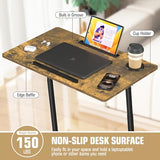 Eocnrhe Treadmill Desk, Mobile Small Standing Desk with Wheels for Walking Pad, Portable Table for Laptop, Rolling Table Adjustable Height, Bedside Table Eocnrhe