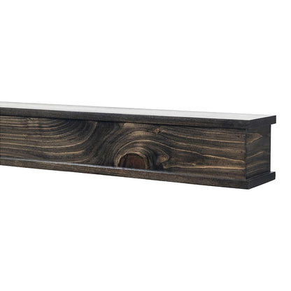 Modern Ember Cody 48 Inch Floating Wood Fireplace Mantel Shelf | Unfinished - Wooden Shelf with Symmetrical Top & Bottom Molding