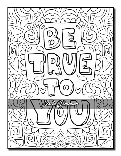 Positive Quotes: An Inspirational Coloring Book for Adults, Teens, and Kids with Positive Affirmations, Motivational Sayings, and More! (Inspirational Coloring Books) WoodArtSupply