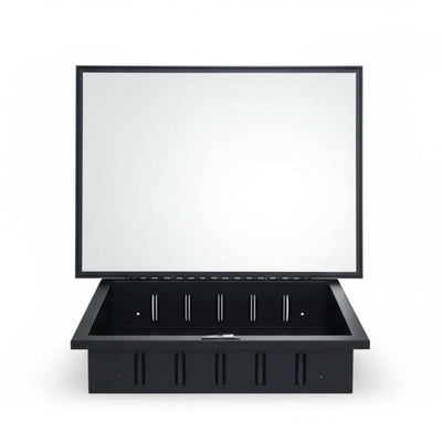 NLShan Black Metal Medicine Cabinet with Mirror for Bathroom