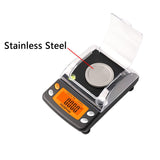 TOPWEIGH Milligram Scale, Dual Powered, Large Display, mg Scale, Adjustable Feet, 50g x 0.001g -Black, Digital Powder Scale, Level Bubble, Accurate and Sensitive TOPWEIGH