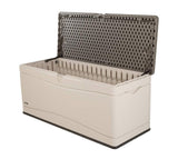 Lifetime 60012 Extra Large Deck Box, 130 Gallon, Desert Sand/Brown Lifetime