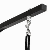 Yaheetech 32-inch Foldable Pet Dog Grooming Table with Adjustable Height Arm Drying Table for Home w/Noose for Small Dogs Cats Non-Slip Maximum Capacity Up to 220lbs Black Yaheetech