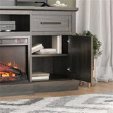 Ameriwood Home Gablewood Electric Fireplace & TV Console for TVs up to 65", Espresso Ameriwood Home