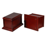 Cherry Solid Wooden Urns for Adult Male, Cremation Urns Eco-Friendly Wooden Casket Urn for Human Ashes Adult Female, Wood Keepsake Memorial Urns XMKAISITE