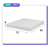 PayLessHere 8 Inch California King Size Gel Memory Foam Mattress Fiberglass Free/CertiPUR-US Certified/Bed-in-a-Box/Cool Sleep & Comfy Support PayLessHere