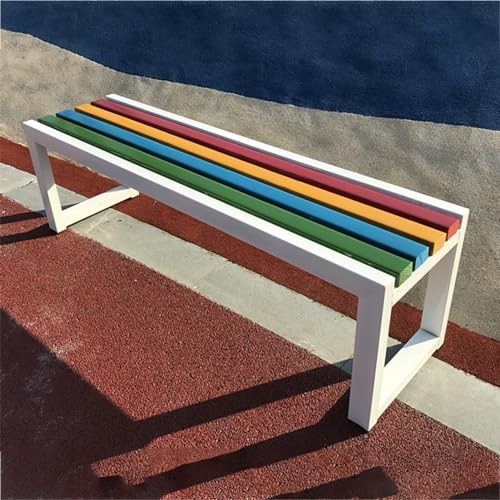 JHKJDS Garden Bench Park Bench Garden Benches, 2-Person Solid Wood Bench with Seat, Outdoor Backless Bench, Outdoor Bench for Park Garden,Patio and Lounge, Patio Bench (Black 100cm/39in) JHKJDS