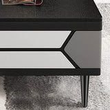 Generic Set of 4 Black Furniture Legs Straight Tapered Metal Sofa Legs, Replacement Heavy Duty Support Feet, for Sofa Couch Table Chair Cabinet Armchair TV Stand (35cm/13.78in) (Black 72cm/28.35in) WoodArtSupply