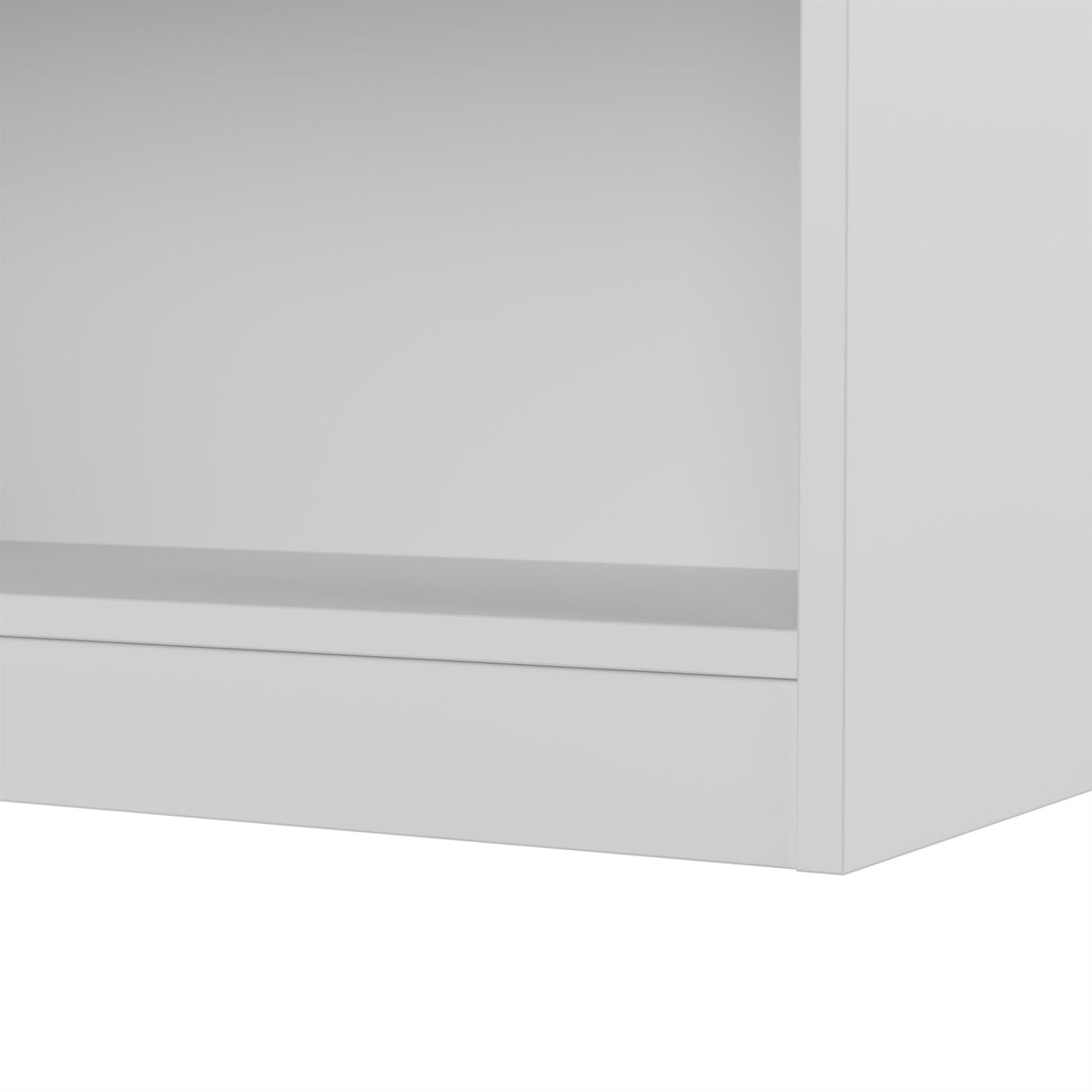 Bush Home Universal 15W Tall Corner Bookshelf in White, 6 Shelf Narrow Bookcase for Home Office Storage or Living Room Organization Bush Home