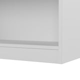 Bush Home Universal 15W Tall Corner Bookshelf in White, 6 Shelf Narrow Bookcase for Home Office Storage or Living Room Organization Bush Home