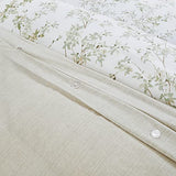 Laura Ashley Home - Queen Duvet Cover Set, Cotton Reversible Bedding with Matching Shams, Medium Weight Bedding for All Seasons (Lindy Green, Queen) Laura Ashley