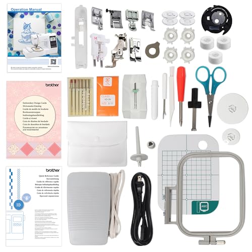 Brother SP-1 Sublimation Printer Bundle with SE700, Full Ink Set, 160 Sublimation Transfer Sheets, 50 Blanks, Tape and More