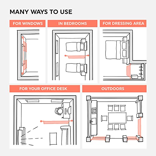 Wire Curtain Hanging System - 16ft Stainless Steel Room Divider Rod | Willow & Eva Willow And Eva