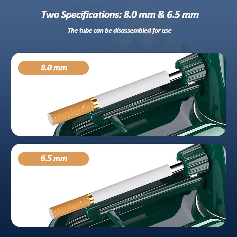 Electric Cigarette Rolling Machine Automatic Roller Maker Portable Household Auto Cigarette Injector Machine 3 in 1 for King/Regular Slim 100s Size Cigarettes Pre Roll Cones (Gray) JOUGE