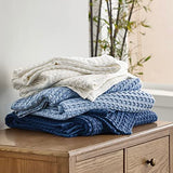 Bedsure Cooling Cotton Waffle King Size Blanket - Lightweight Breathable Spring Blanket of Rayon Derived from Bamboo for Hot Sleepers, Luxury Throws for Bed, Couch and Sofa, Ivory, 104x90 Inches Bedsure