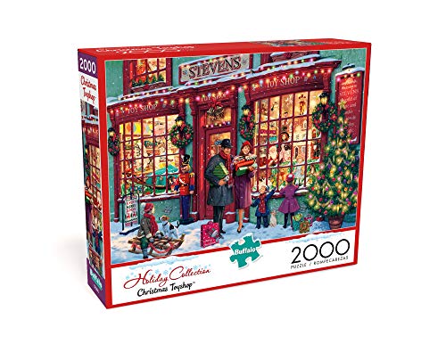 Buffalo Games - Christmas Toyshop - 2000 Piece Jigsaw Puzzle for Adults Challenging Puzzle Perfect for Game Nights - 2000 Piece Finished Size is 38.50 x 26.50 - WoodArtSupply