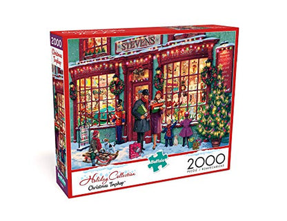 Buffalo Games - Christmas Toyshop - 2000 Piece Jigsaw Puzzle for Adults Challenging Puzzle Perfect for Game Nights - 2000 Piece Finished Size is 38.50 x 26.50 - WoodArtSupply