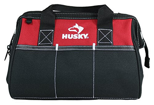 Husky 12 Inch and 15 Inch Water Resistant Tool Bag Multi Pack (2 Piece Storage Bundle) Husky