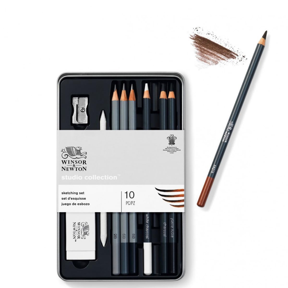 Winsor & Newton Studio Collection Artist Pencils, Sketching Pencils, Set of 10 Winsor & Newton