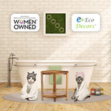 EcoDecors SnazzyCorner 17-Inch Teak Corner Shower Stool with Adjustable Feet and Shelf EcoDecors