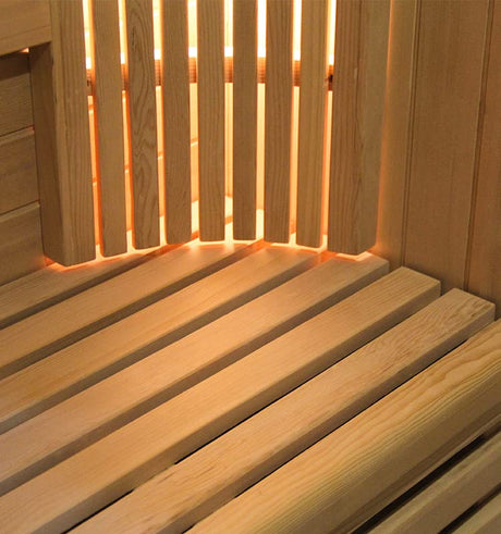 Canadian Hemlock Outdoor Triple Bench Wet or Dry Traditional Swedish Steam Sauna SPA with 9KW Heater Generic