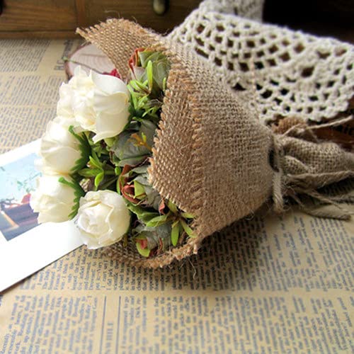 AK TRADING CO. 40" Wide x 5 Yards (15 Feet) - Multipurpose Natural Burlap Fabric - for Decorations, Crafts, Home, Weddings, Table Linens, Landscaping, Plants & Tree Covering and More. AK TRADING CO.