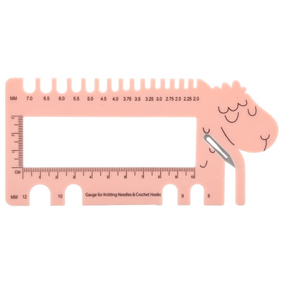 Needle Crochet View Sizer, Sweater Knitting Needle Crochet Hook Gauge Measuring Weaving Auxiliary Tool