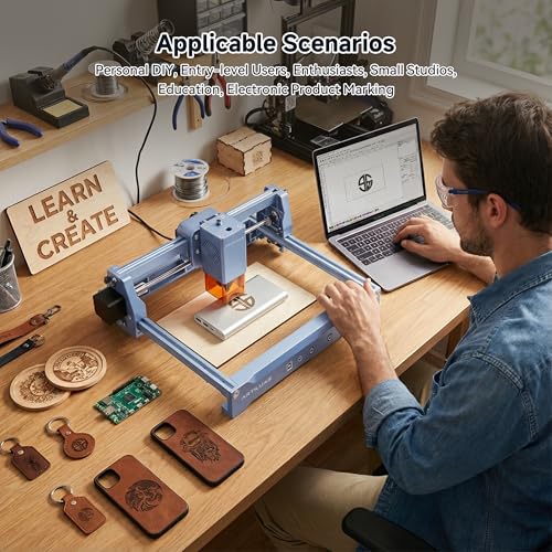 Artilume U1 Laser Engraver 3000mW, Laser Engraving Machine, WiFi, 0.01mm Precision, Large Working Area 150 * 200mm for Wood Leather Acrylic and More, Best for Beginners Small Business Artilume