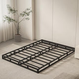 Oykomuc Box Spring Queen Size Bed Base, 5 Inch Low Profile, 3000 LBS Heavy Duty Metal Mattress Foundation with Fabric Cover, Easy Assembly, Quiet Noise Free, Non Slip Oykomuc