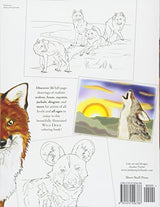 Wild Dogs: Adult Coloring Book of Realistic Wolves, Foxes, Coyotes, and Other Wild Canines WoodArtSupply