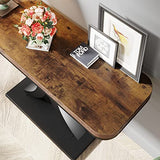 LITTLE TREE Industrial Entryway Console Table, Compact Foyer Hallway Accent Table for Small Space LITTLE TREE