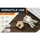 Stainless Steel Heavy Duty Key Cabinet,Security Metal Key Box，Black 72-bit WoodArtSupply