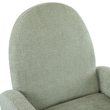 Christopher Knight Home Sidney Boucle Fabric Upholstered 360° Swivel Chair, Push-Back Recliner, Solid Wood Glider Recliner with Rotation, Living Room Lounge Chair, Adjustable Backrest, Greyish Green Christopher Knight Home