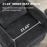 Korser Power Recliner Chair, Small Recliners for Small Spaces, Electric Recliner Chairs for Adults with Remote, Pillow and Side Pockets, Reclining Chair with Memory Function, Living Room, Chenille